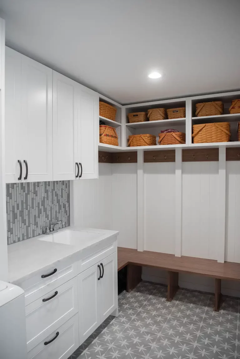 McLaughlin Laundry Room Design - Custom Cabinetry and Woodworking